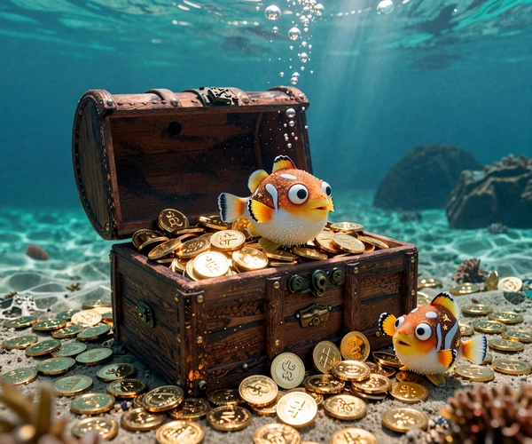 Animierter Bonus-Counter mit aufsteigender Prozentzahl im Fugu Casino Dashboard